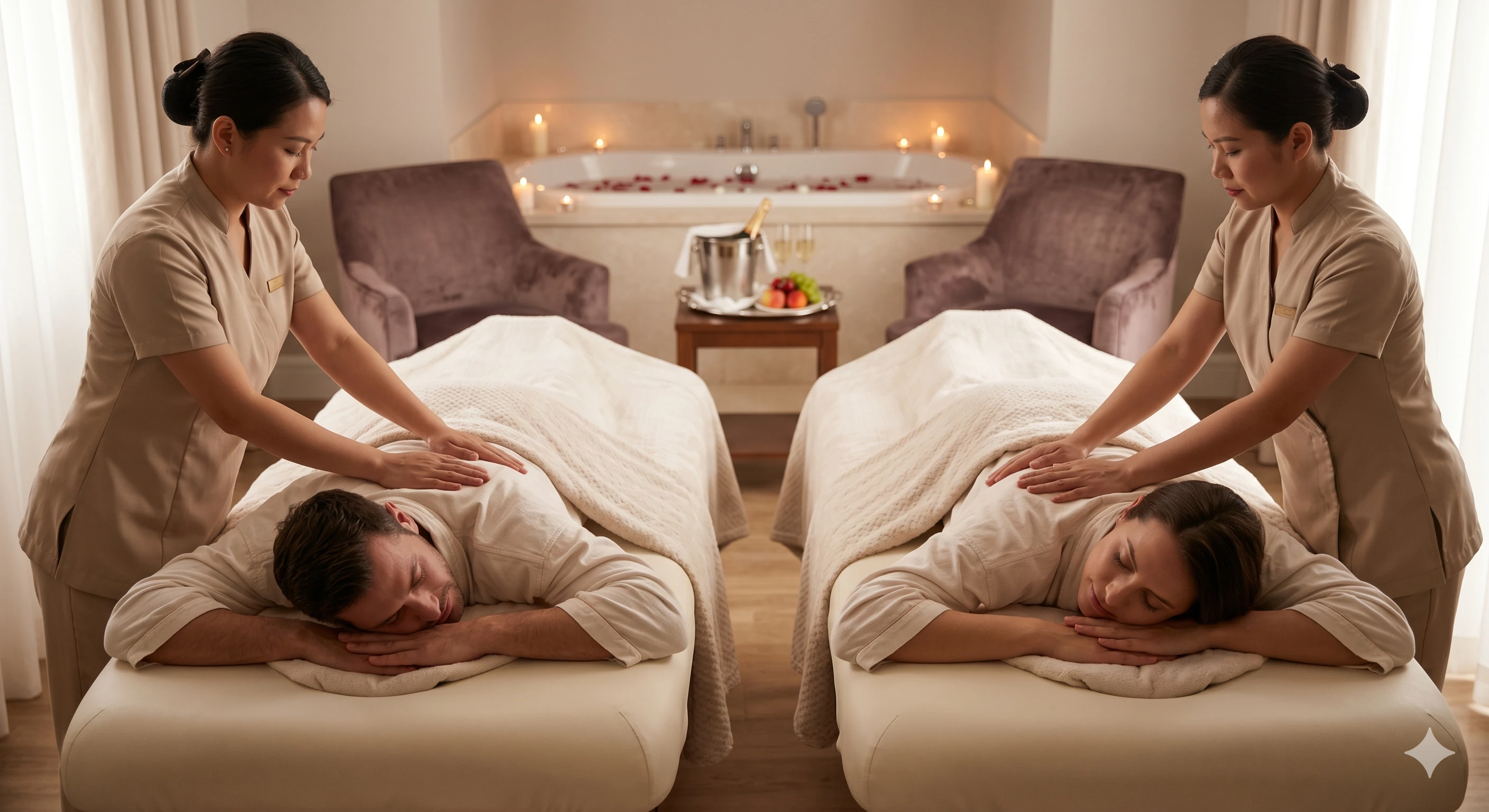 Romantic VIP Couple Spa Massage Room in Vizag